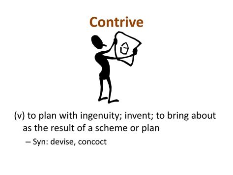 contrive vs conspire.